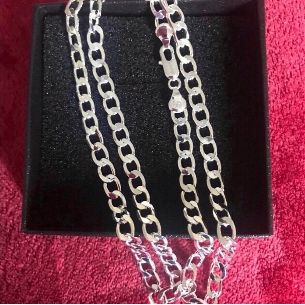 Sterling Silver Cuban Link Chain Necklace